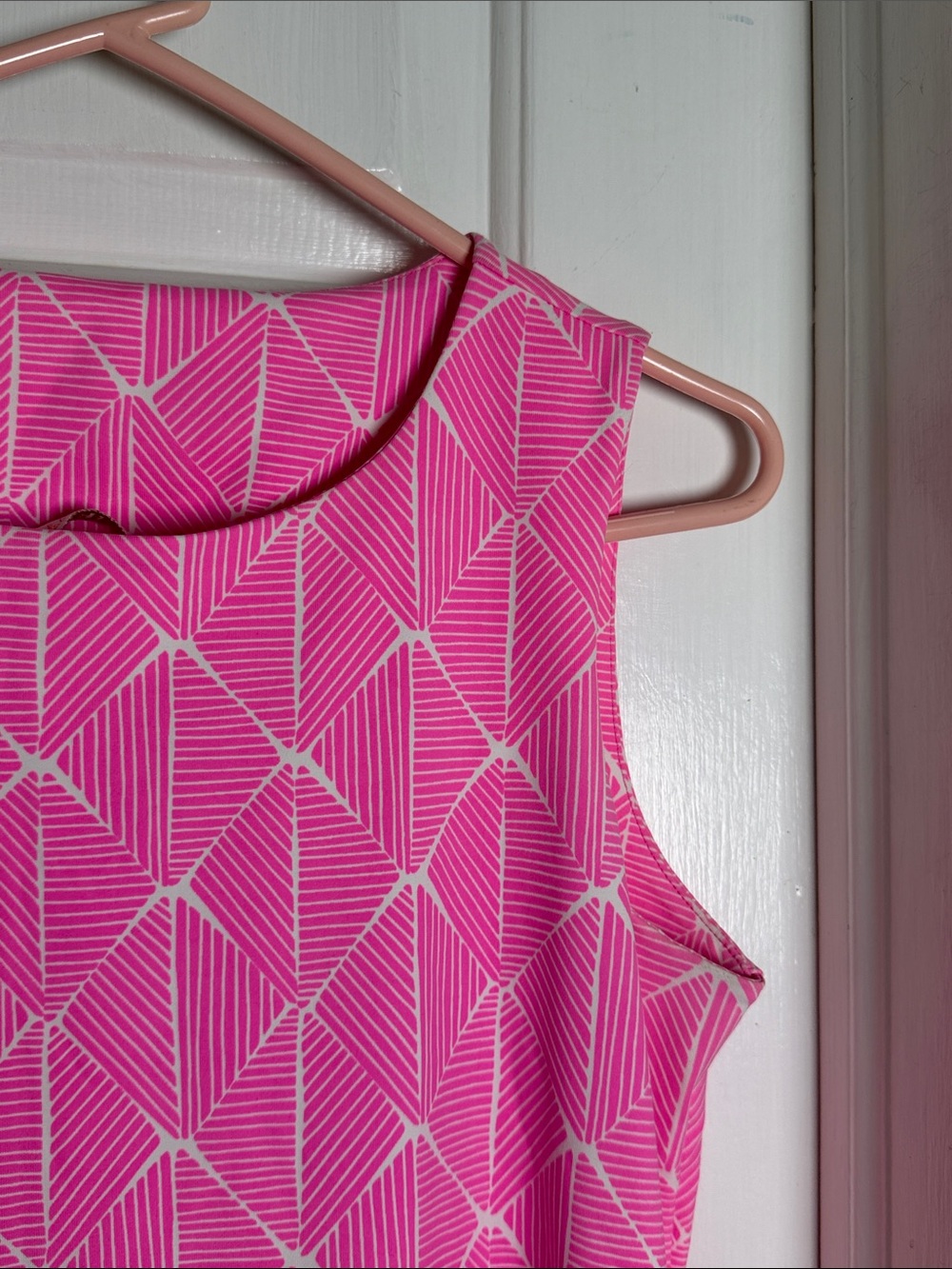 Mahi Gold Pink &  White Short Docksider Dress in Nylon & Spandex Size M - Picture 4 of 6